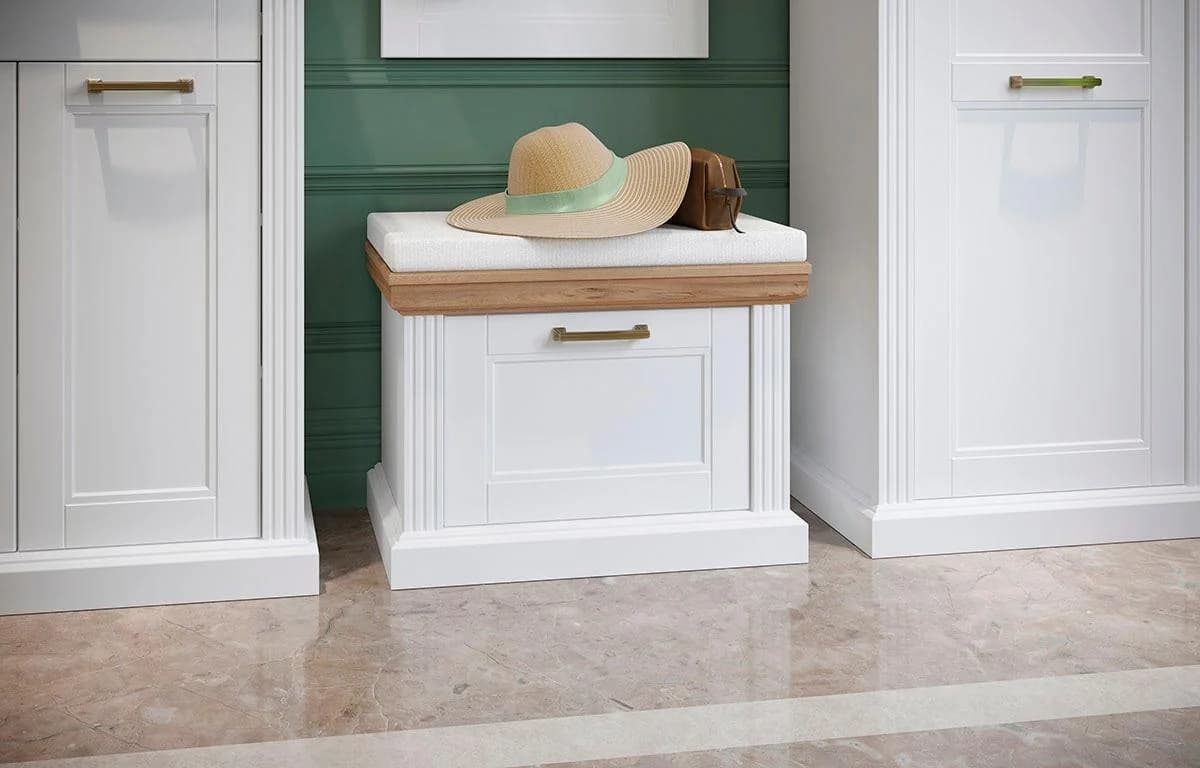 OTTO HOME Schuhschrank Tara Weiß Matt Pacific Walnut