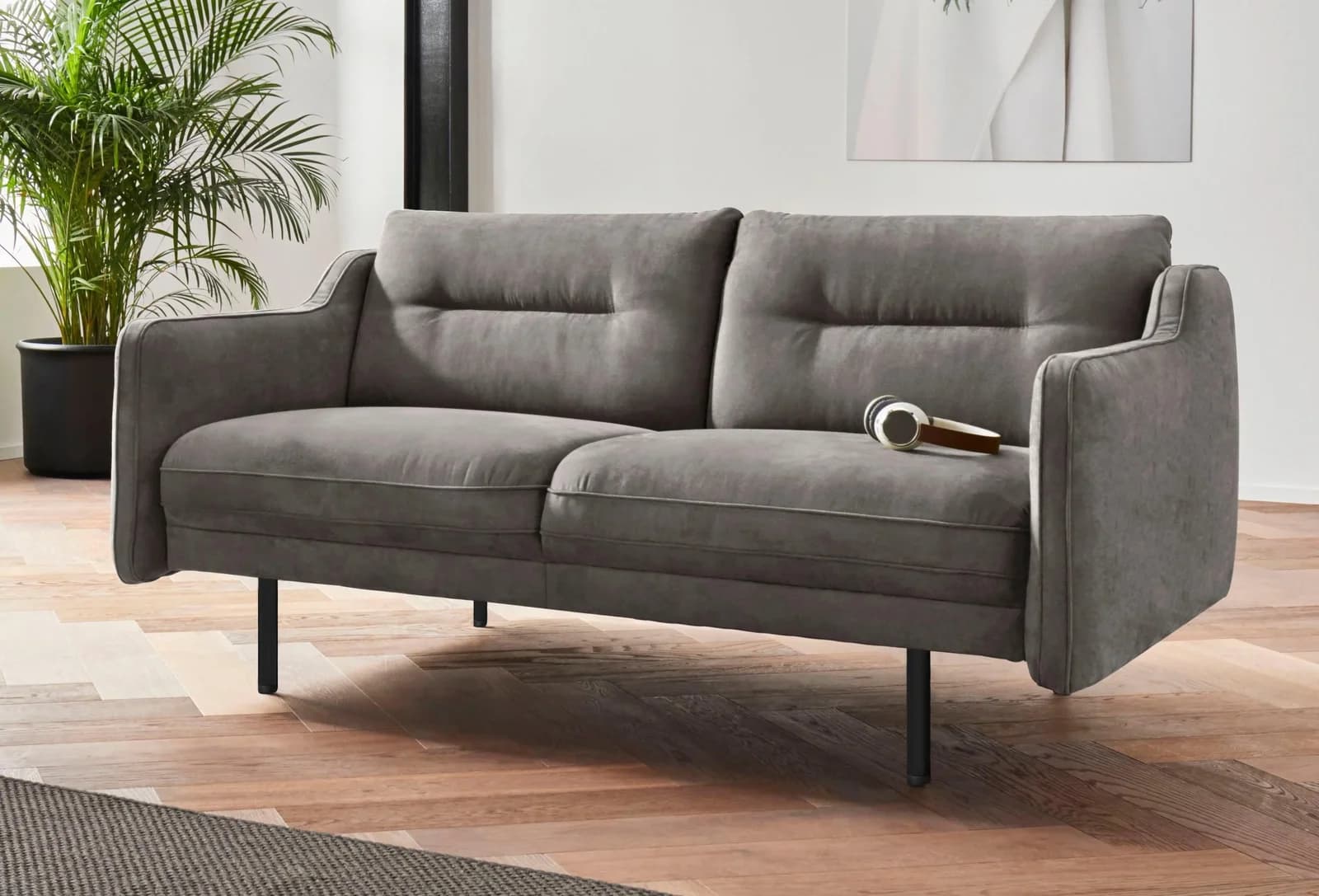 OTTO HOME Nordfyn 2-Sitzer Sofa Dunkelgrau