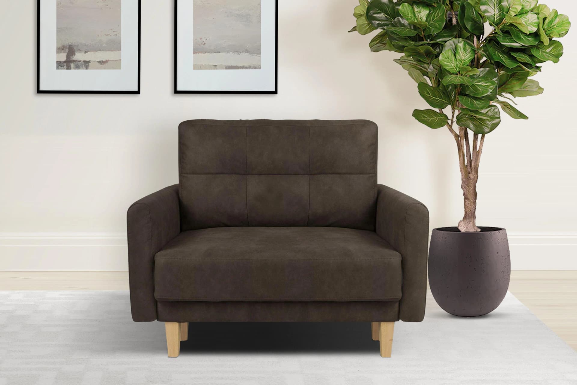HOME AFFAIRE TRIPLO Relaxsessel Anthrazit Luxus-Microfaser