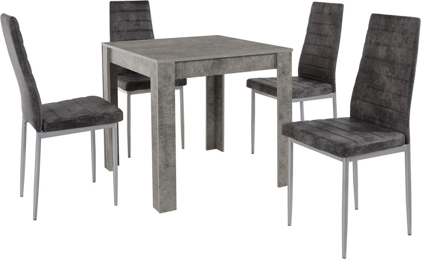 OTTO HOME Essgruppe Grau 5-tlg. FSC-Zertifiziert Modern