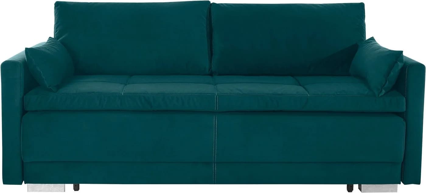 Schlafsofa OTTO HOME Berlin Petrol Microfaser mit Boxspring