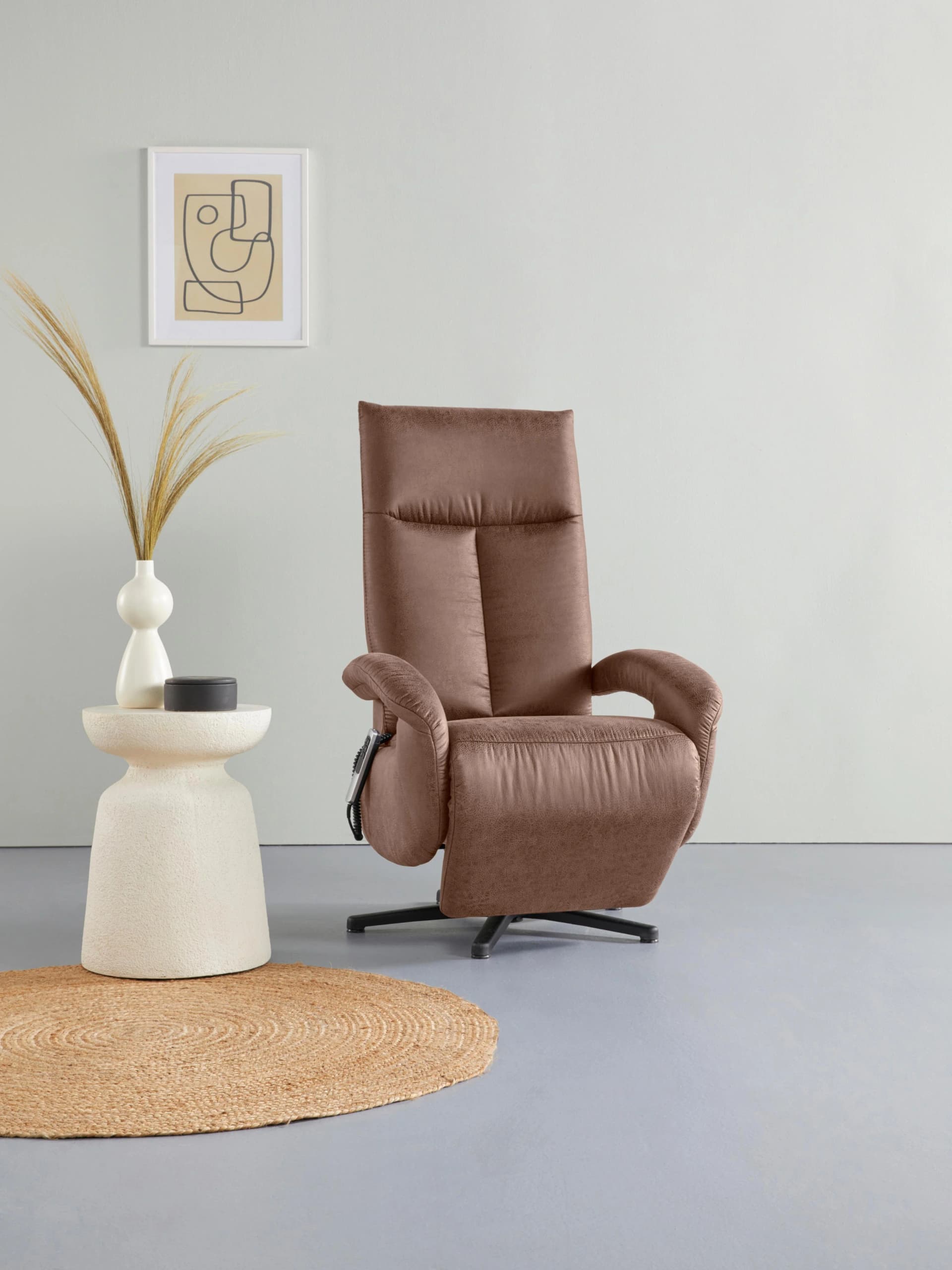 TV-Sessel SIT & MORE Tycoon Elektrisch Verstellbar Braun