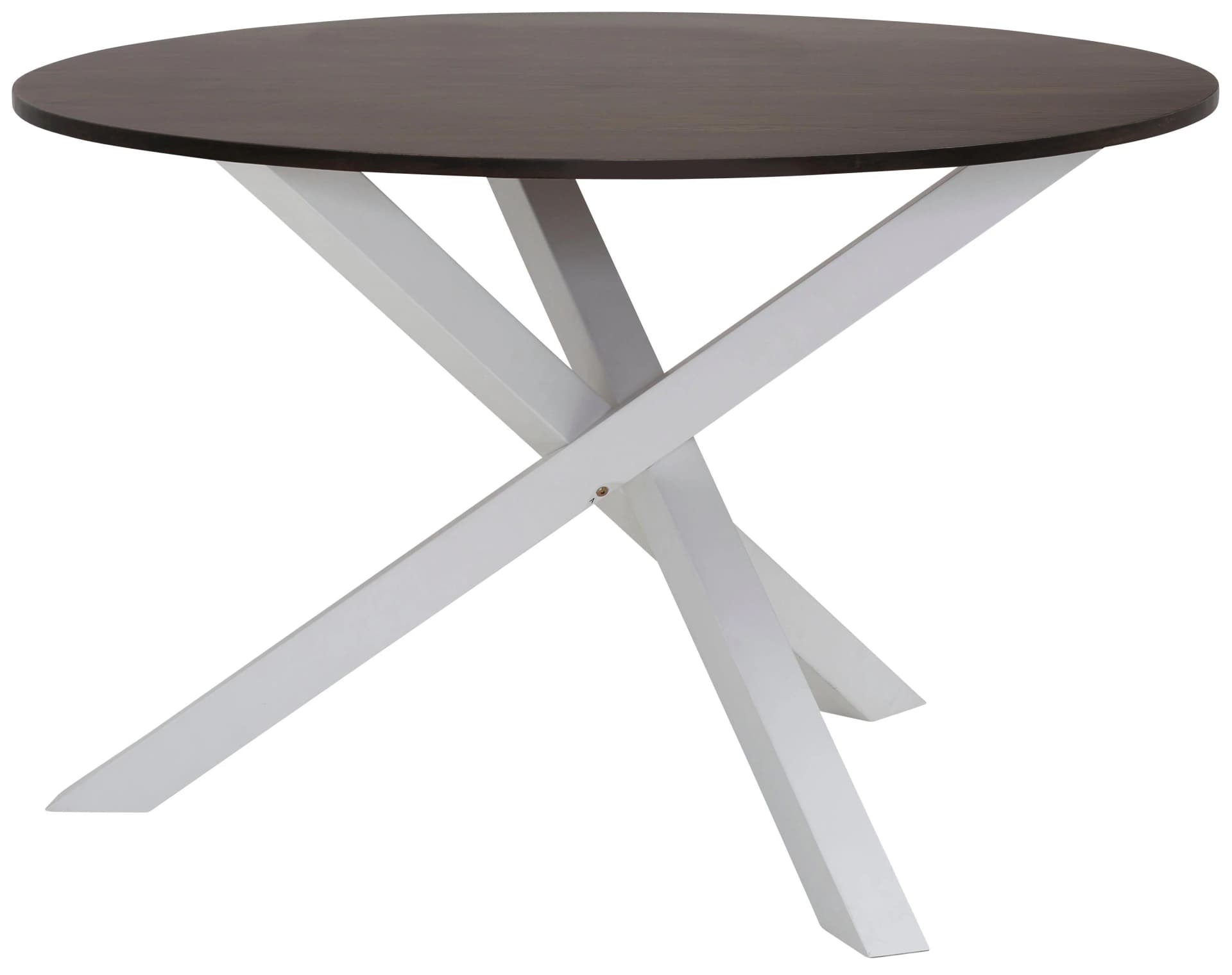 OTTO HOME Esstisch Bristol Weiß Eichefarben Rund 120cm