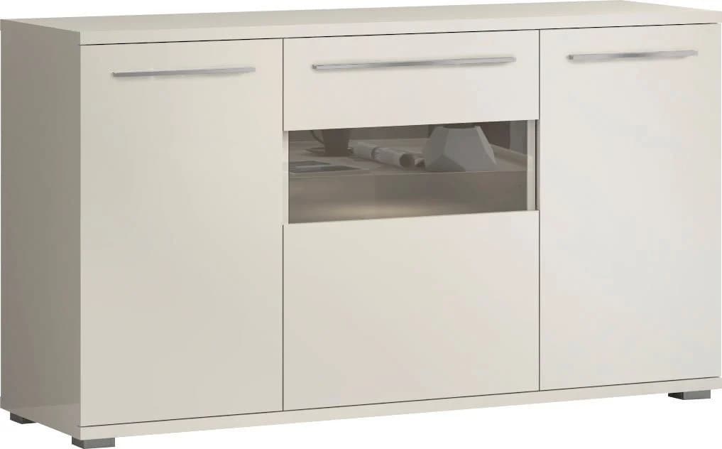 OTTO HOME Kommode Piano Beige Hochglanz mit Soft-Close