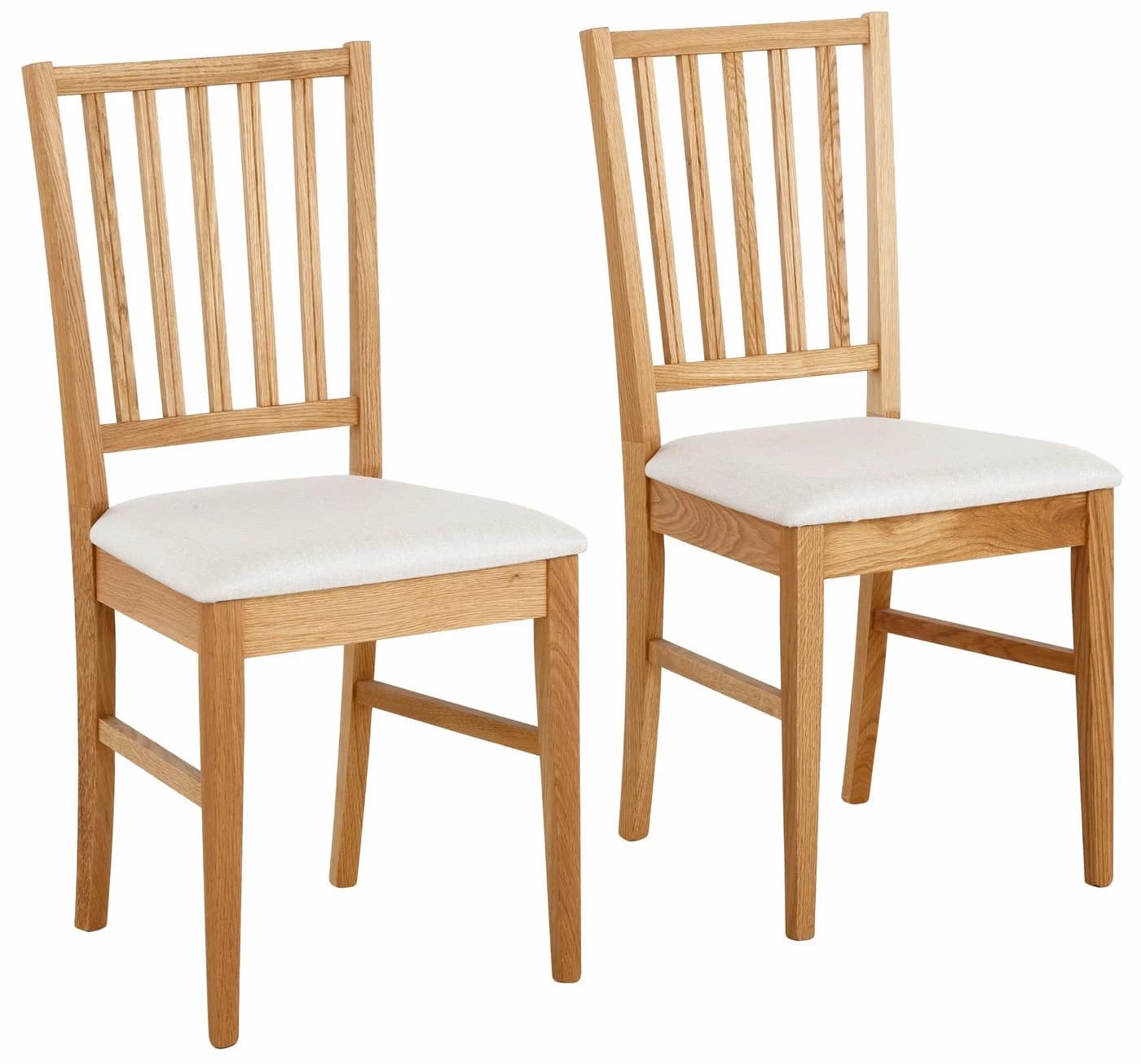 HOME AFFAIRE Esszimmerstuhl Ruanda Beige Eiche Massivholz