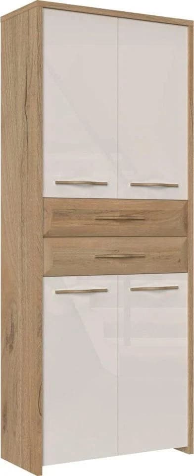 OTTO HOME Garderobenschrank Gala Beige Hochglanz mit Soft-Close