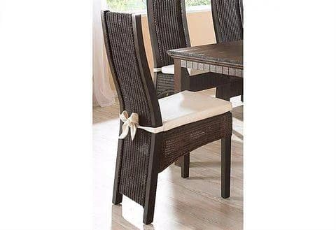 HOME AFFAIRE Rattanstuhl Stuhlparade Braun Massivholz Pinie