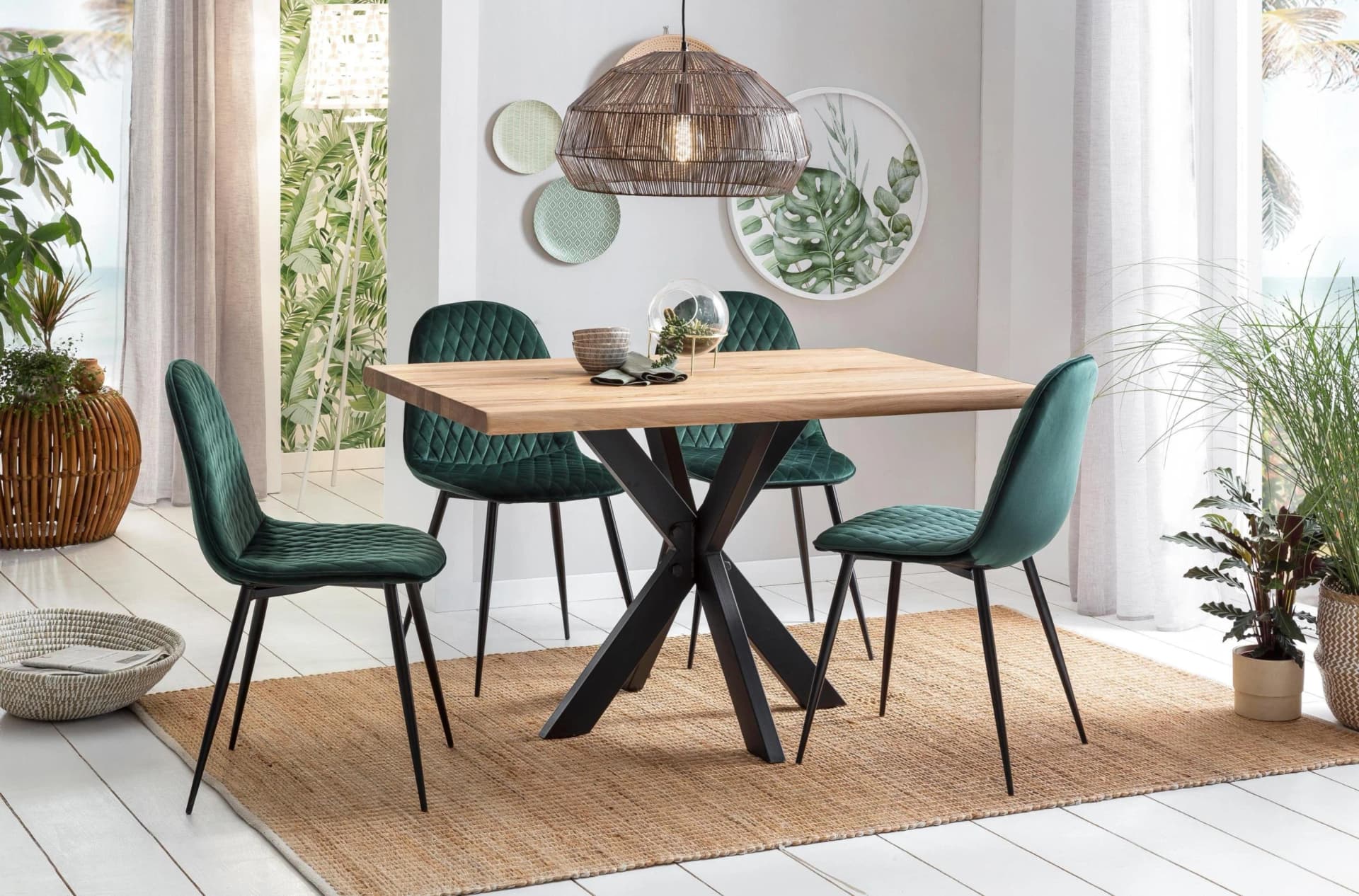 HOME AFFAIRE Esstisch Tristan Massivholz Wildeiche