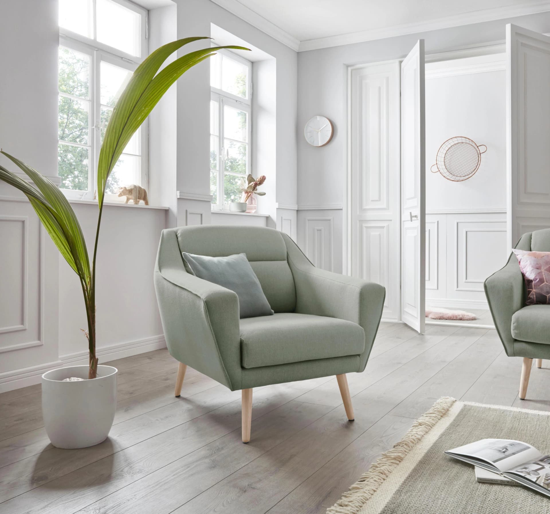 OTTO HOME Sessel Bille Grün Skandinavisches Design