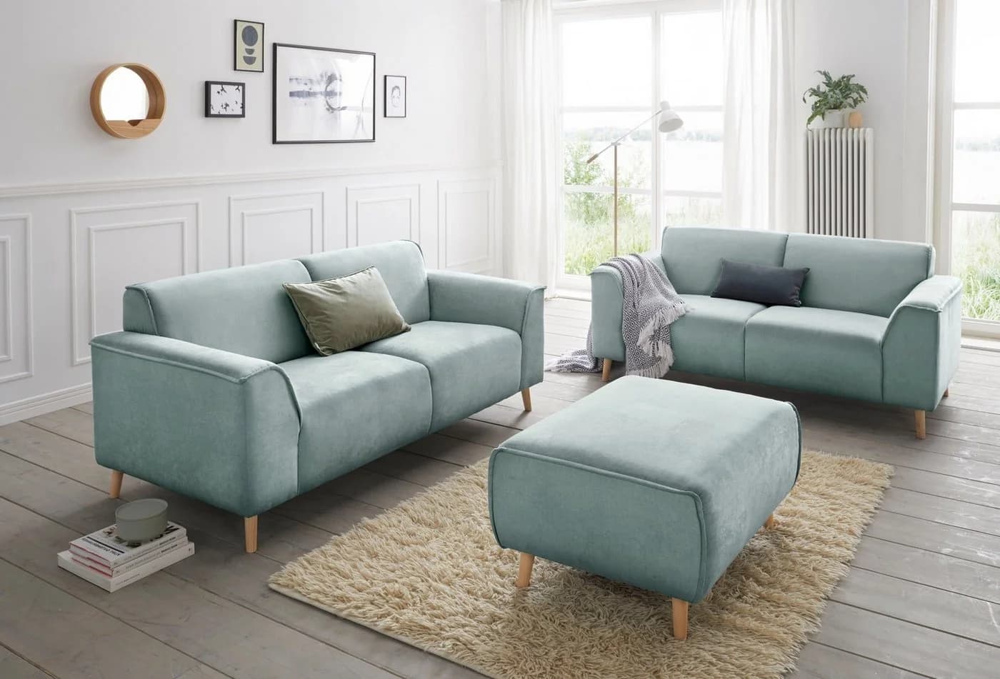 Home Affaire Janek 2,5-Sitzer Sofa Skandinavisch Grün