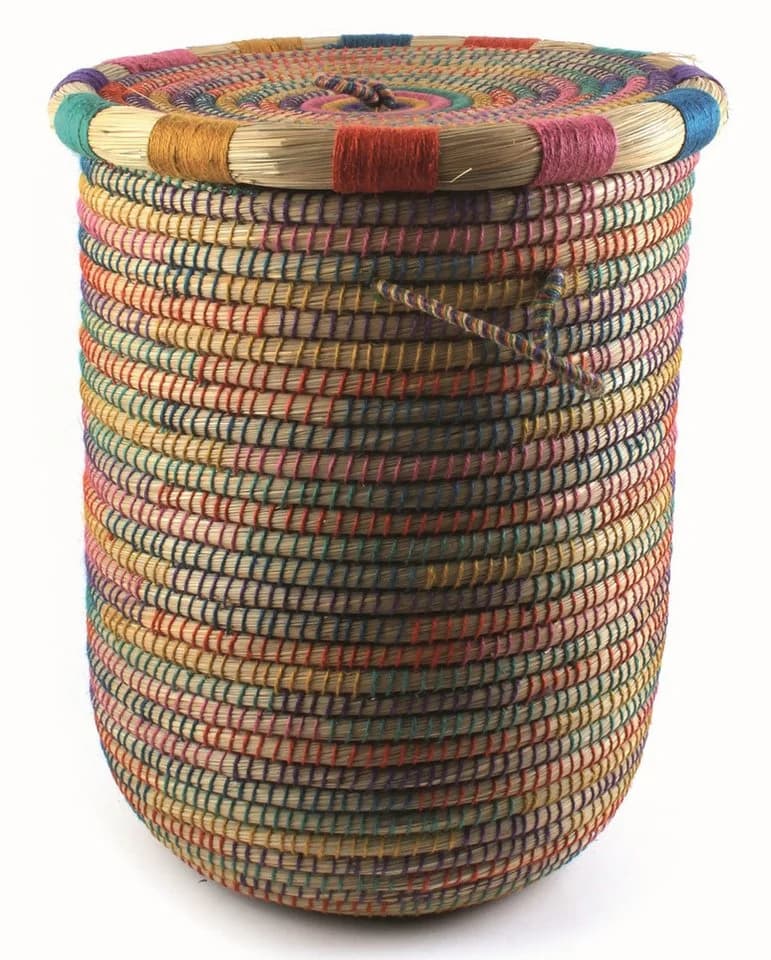 El Puente Wäschekorb mit Deckel und herausnehmbarem Sack