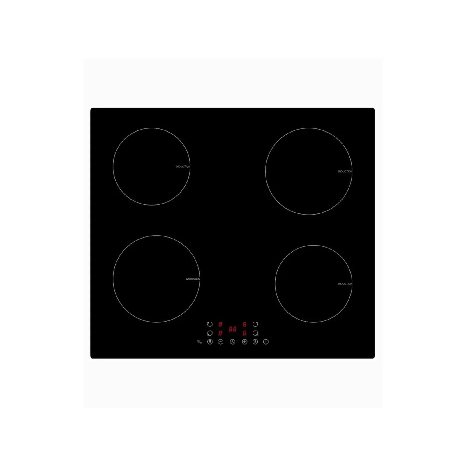 PKM Induktionskochfeld IF4BG - 4 Zonen Glaskeramik Touch Control Warmhaltefunktion Kindersicherung