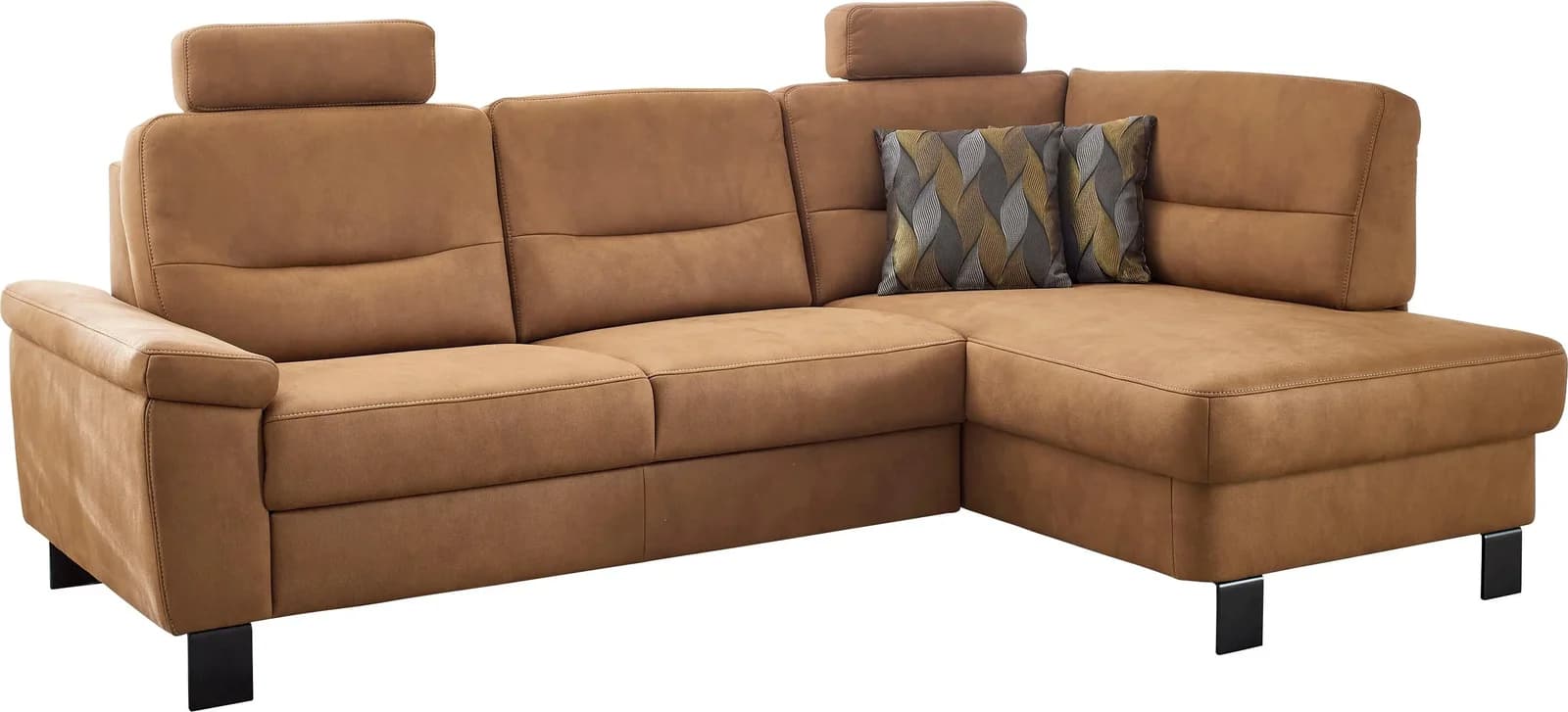 Ecksofa DIE PLANBAR PP-PF23172 Zimt Federkern-Polsterung