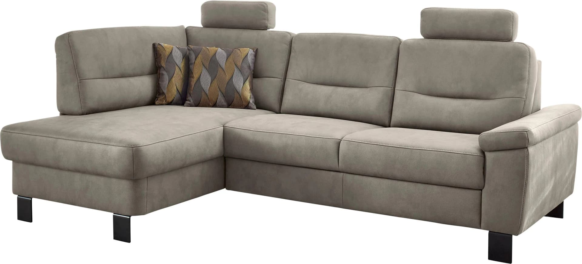 Ecksofa DIE PLANBAR PP-PF23172 Deluxe alu mit Federkernpolsterung