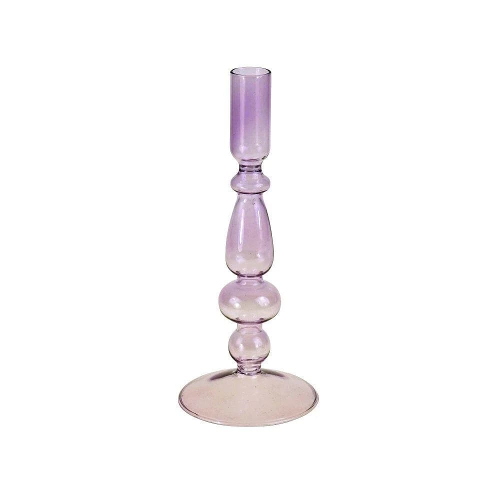 Kerzenhalter SANDY Lila Glas