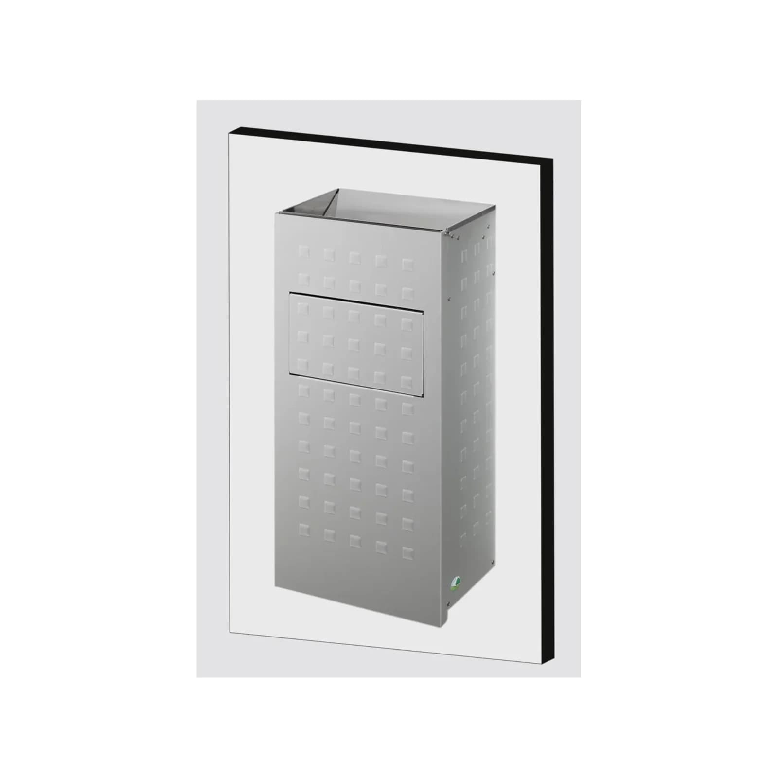 VAR Wandascher WH 62 Alu eloxiert 2 l/16 l Wandmontage Ascheimer