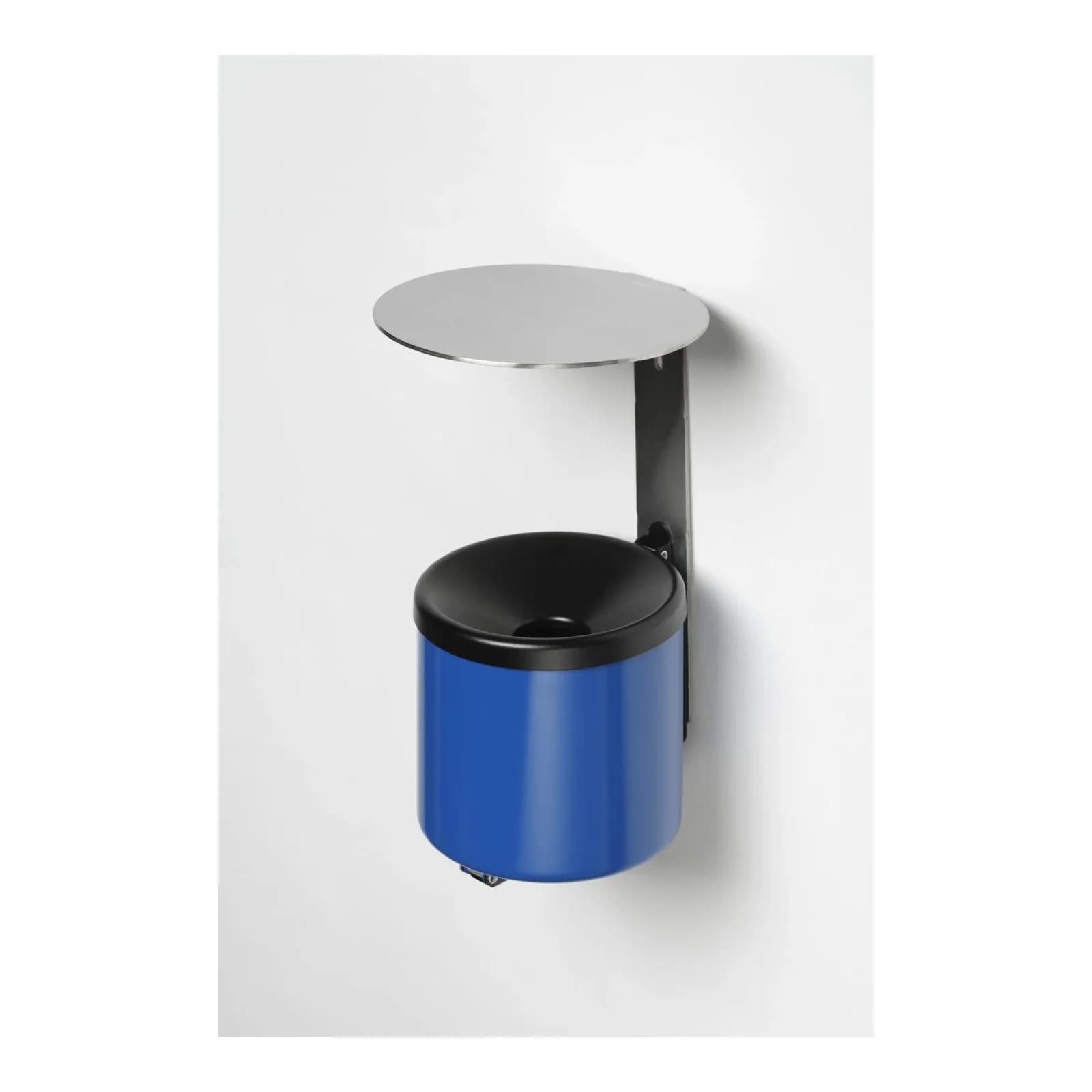 VAR Wandascher WH 10 mit Dach VA Enzianblau 0,6 l