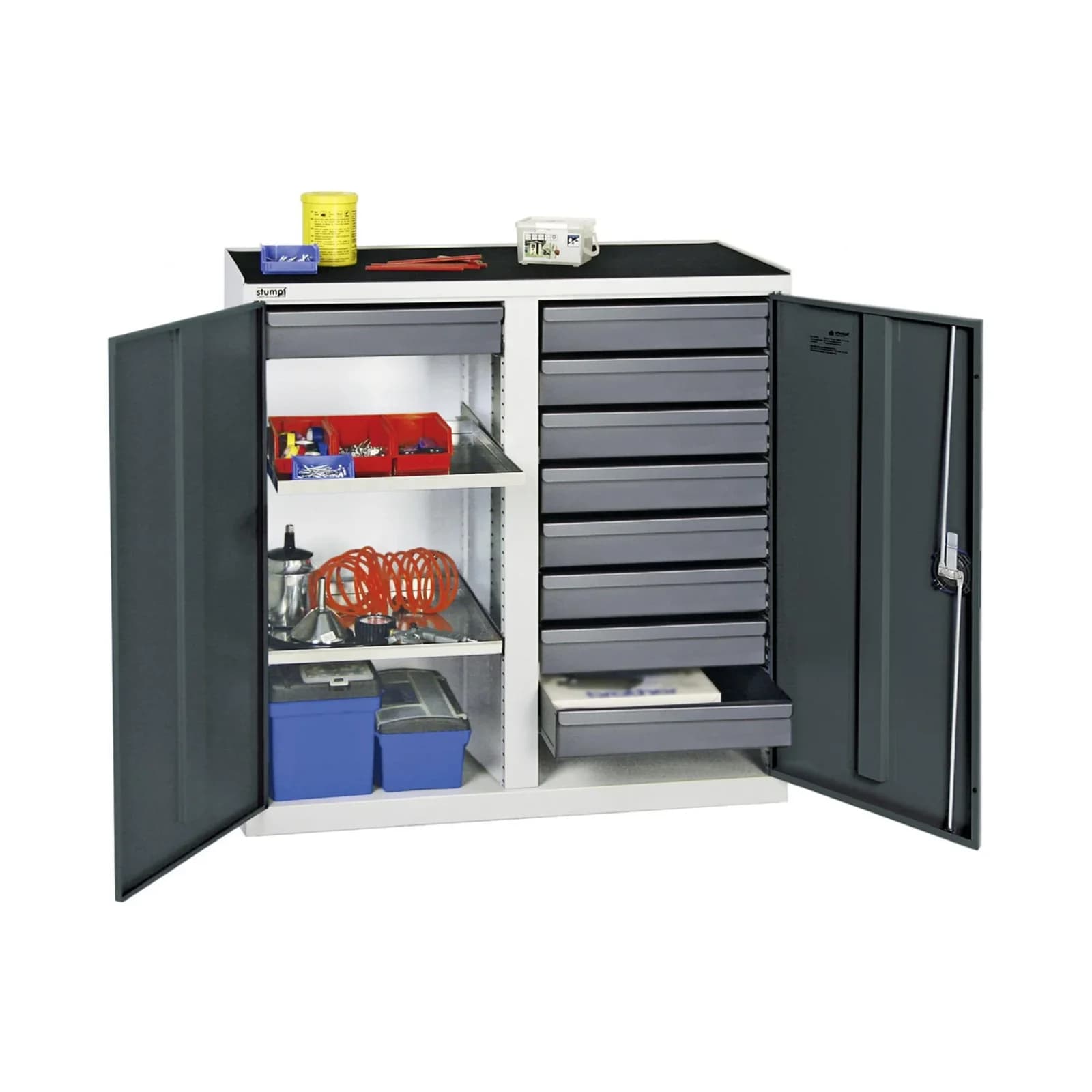 Stumpf Werkzeug- und Materialschrank 3000, 9 Schubladen, 2 Wannen