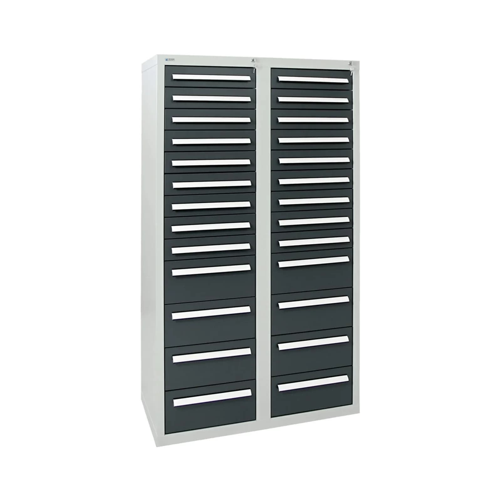 Stumpf Schubladenschrank T-100/35-1 mit 26 Schubladen Grau