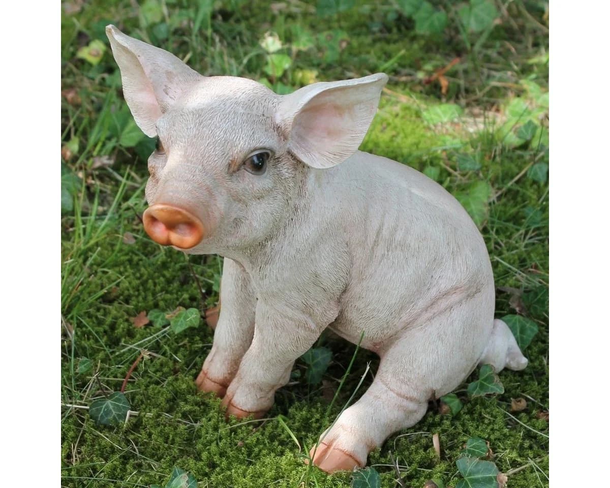 colourliving Dekofigur Schwein Trixi Rosa Polyresin Garten