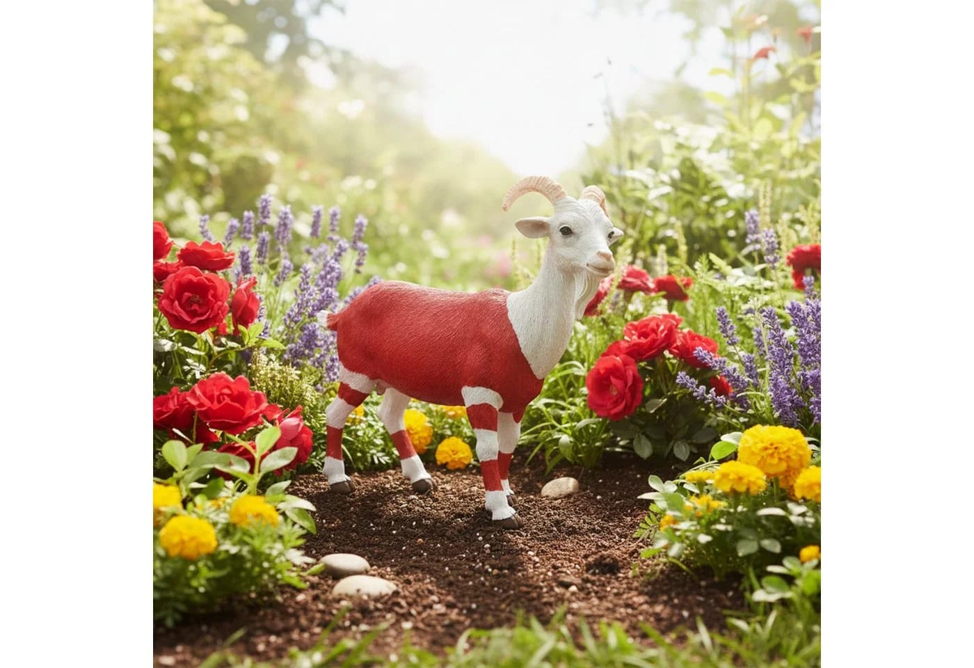 colourliving Gartenfigur Ziegenbock »Bruce« Deko-Ziege Polyresin