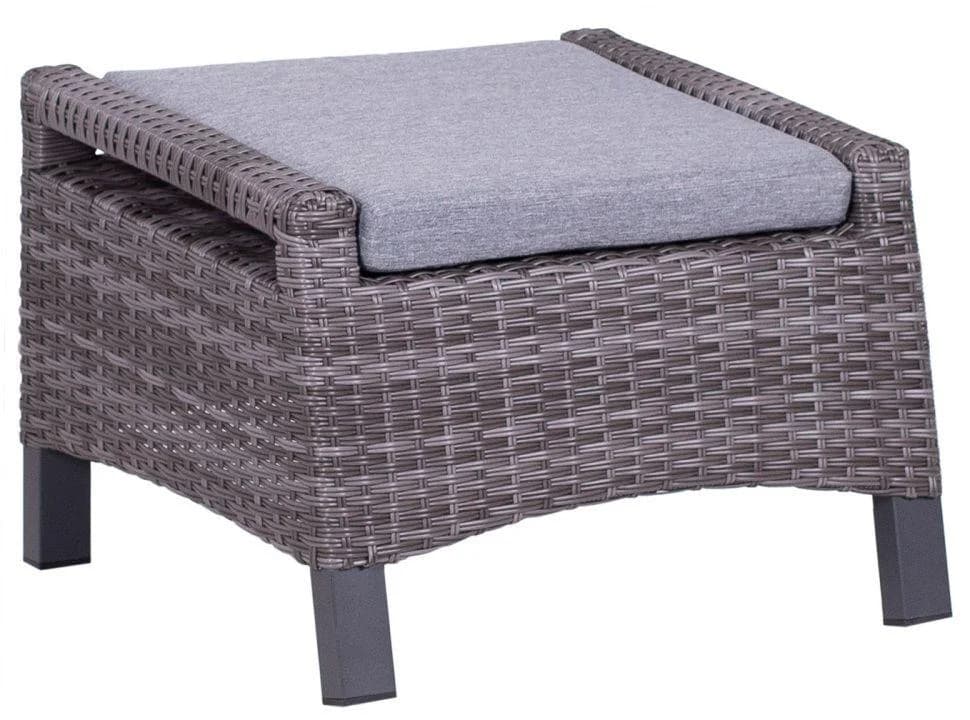 DeVries Gartenhocker MONTANA Grau Aluminium