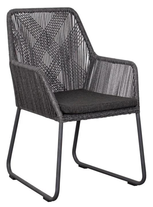 Gartenstuhl ADORA Grau Aluminium DeVries