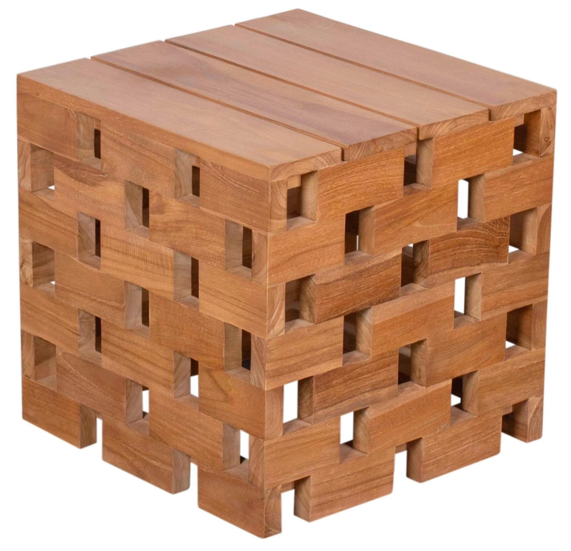 DeVries Beistelltisch Chessboard Teak