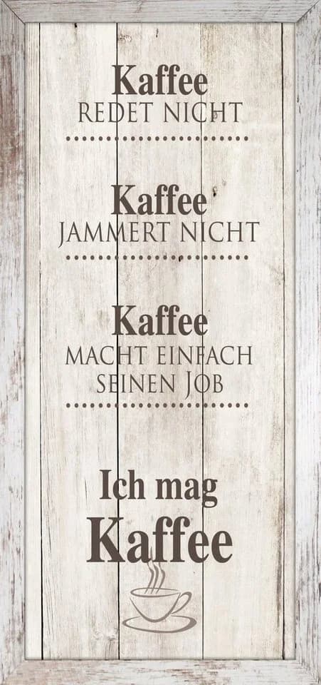Bönninghoff Bild mit Rahmen KAFFEE Vintage Braun