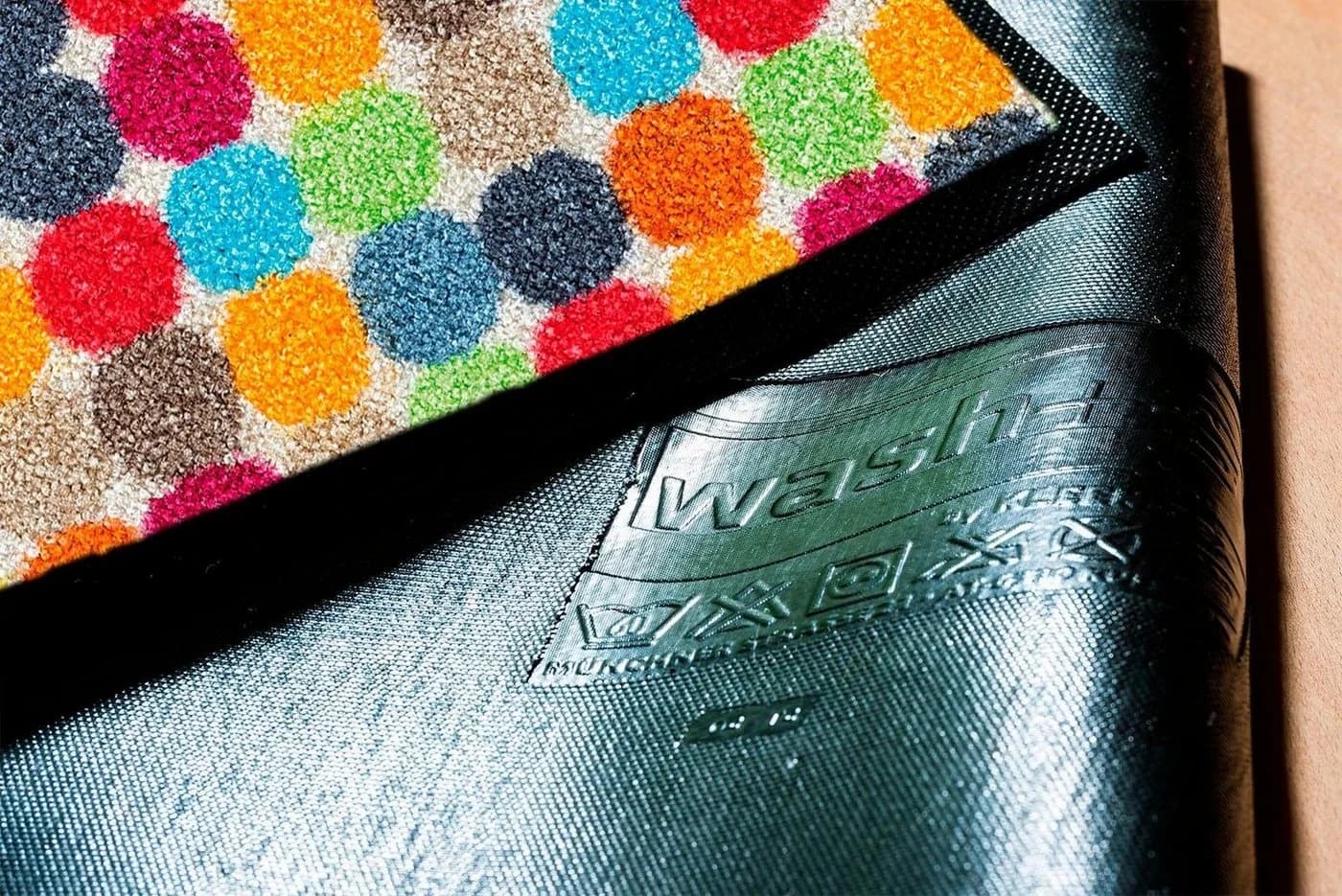 wash+dry by Kleen-Tex Fußmatte Mikado Dots Bunt Rutschhemmend Waschbar