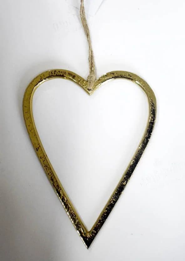 Hänger HERZ Aluminium Gold