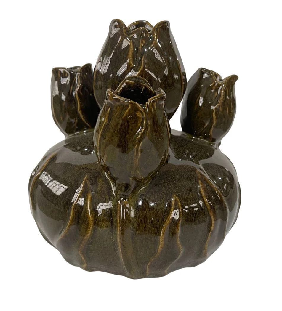 COR MULDER Vase LEAF Terracotta Antik