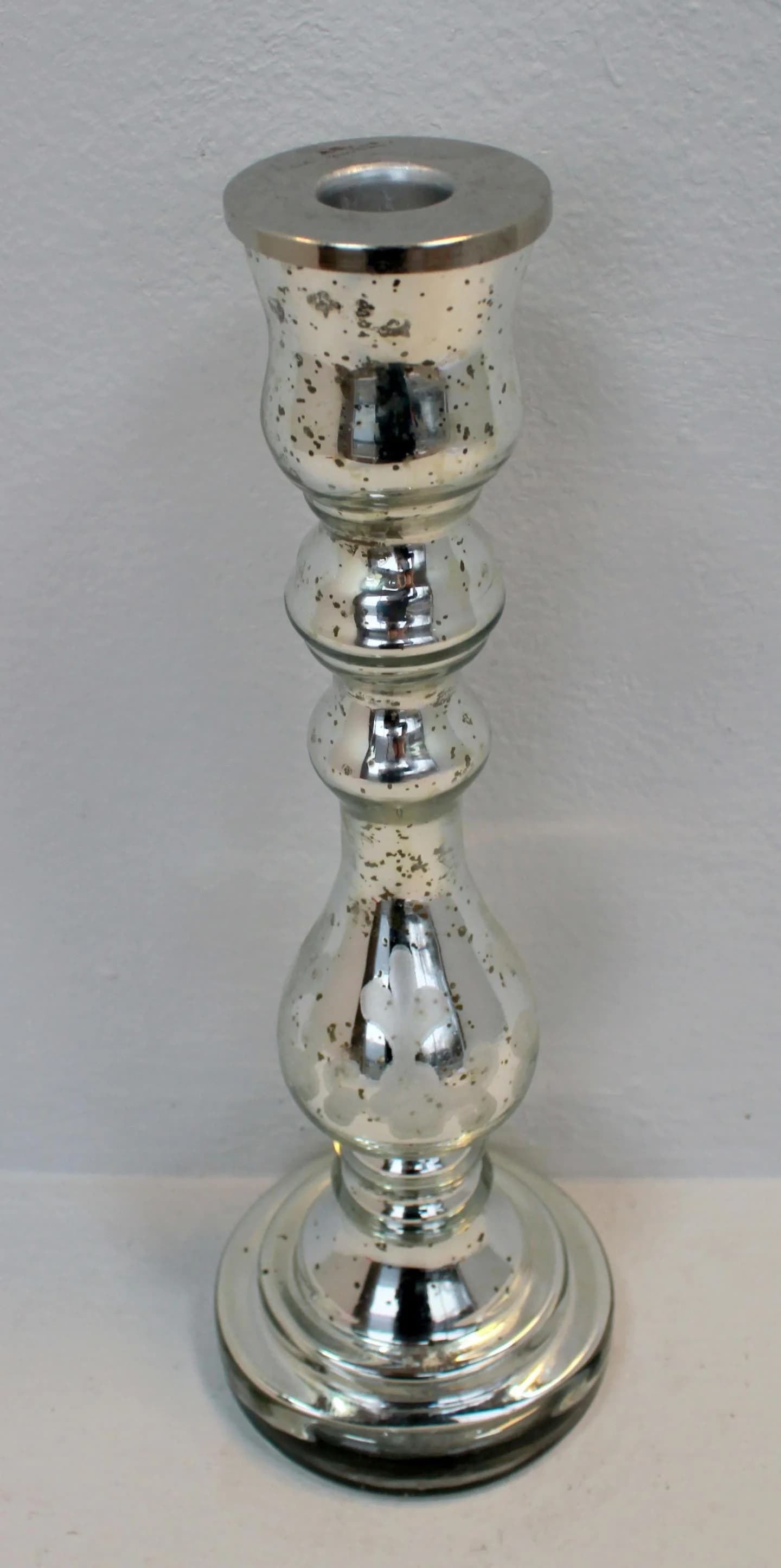 COR MULDER Kerzenhalter Silberfarben Glas