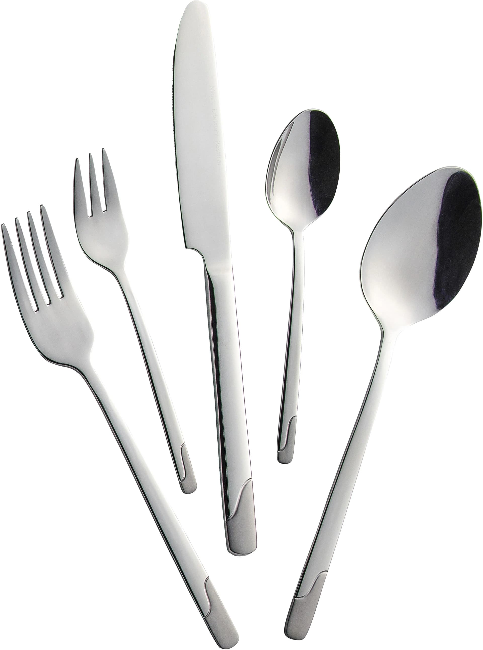 Besteck-Set MULEX New Jersey Silber 60 Stk. Edelstahl 18/0 Essbesteck-Sets teilsatiniert