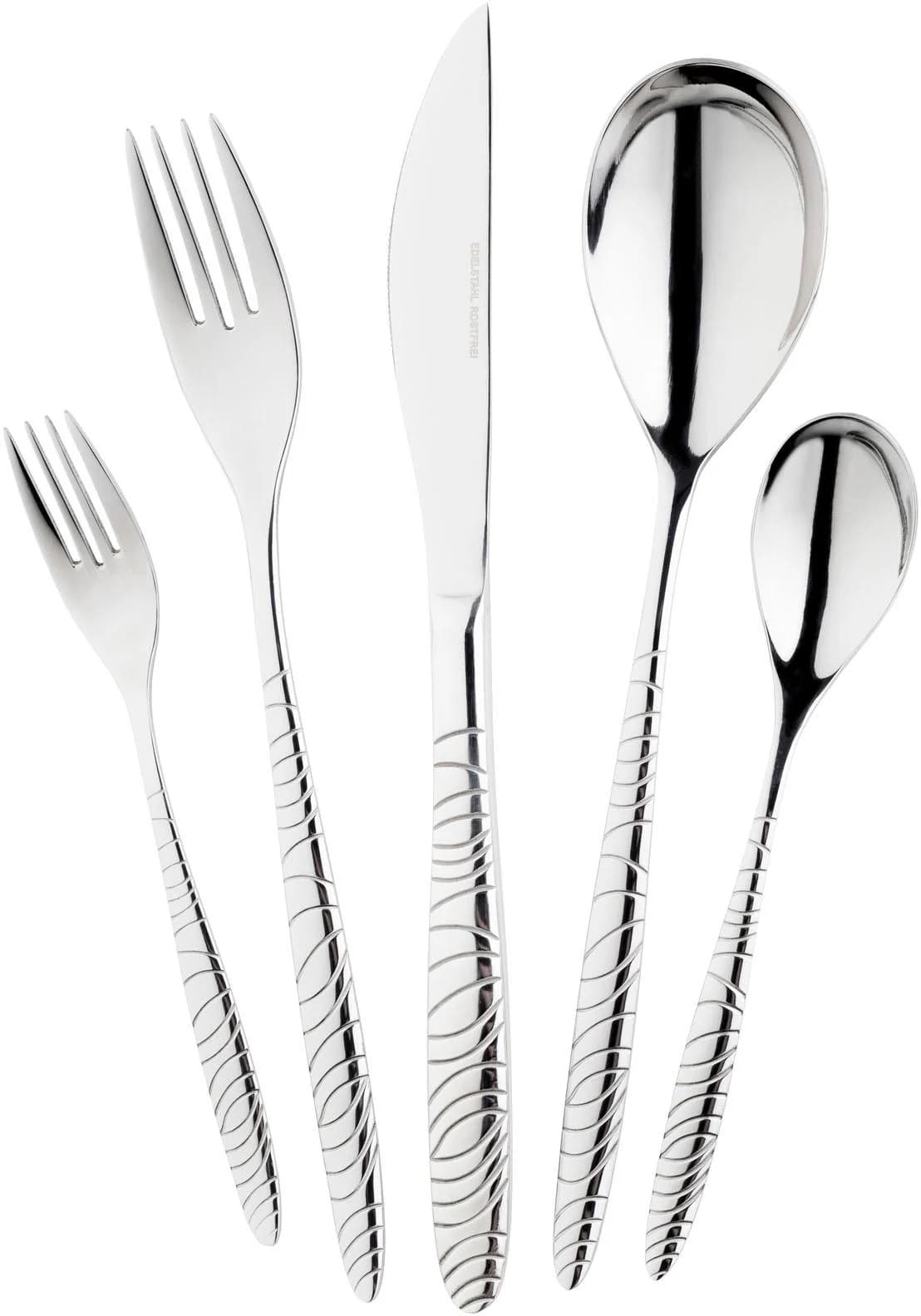 MULEX Besteck-Set Long Beach 30-tlg. Silber Edelstahl 18/0