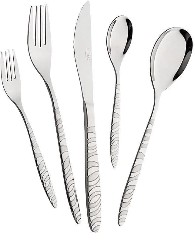 Besteck-Set MULEX Long Beach 60-tlg. Silber Edelstahl 18/0