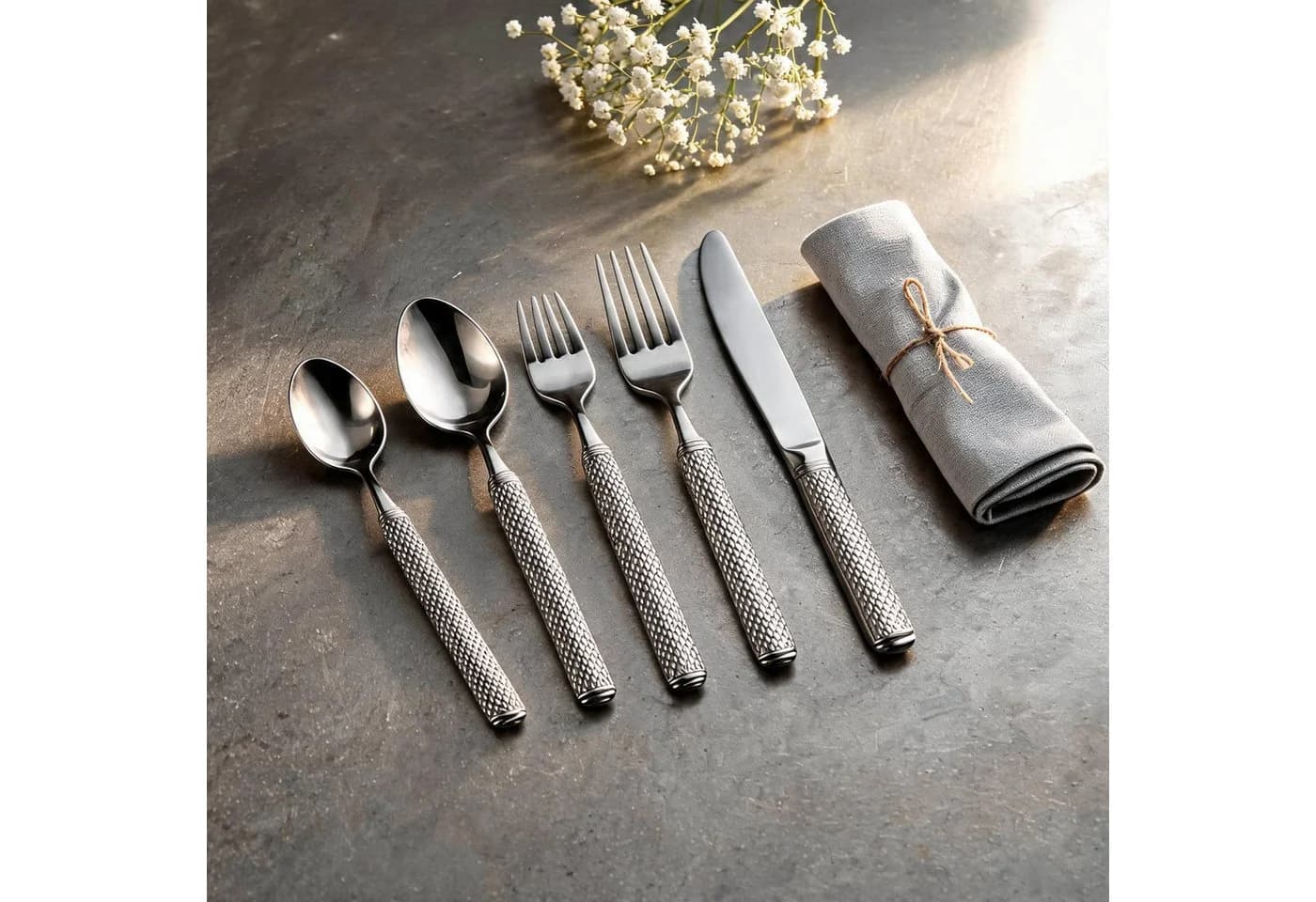 MULEX Besteck-Set Ohio 60-tlg. silber Edelstahl 18/0