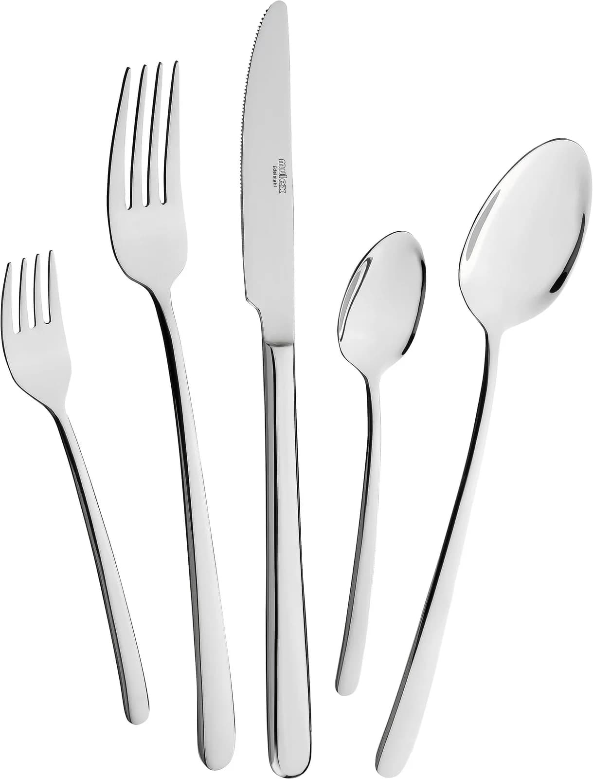 MULEX Besteck-Set Modica 30-tlg. Silber Chromstahl für 6 Personen