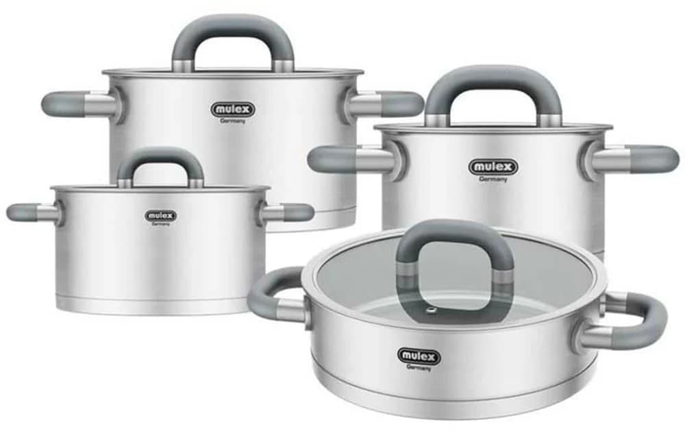 Mulex Topf-Set Lugano 5 l Edelstahl 18/10 Induktion