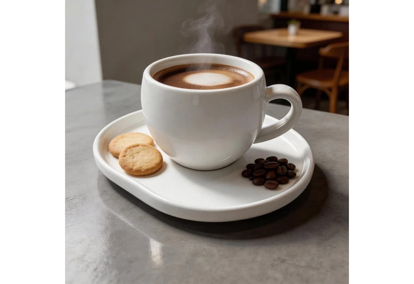 Mulex Kaffeetassen-Set AURA 12-teilig Weiß Porzellan