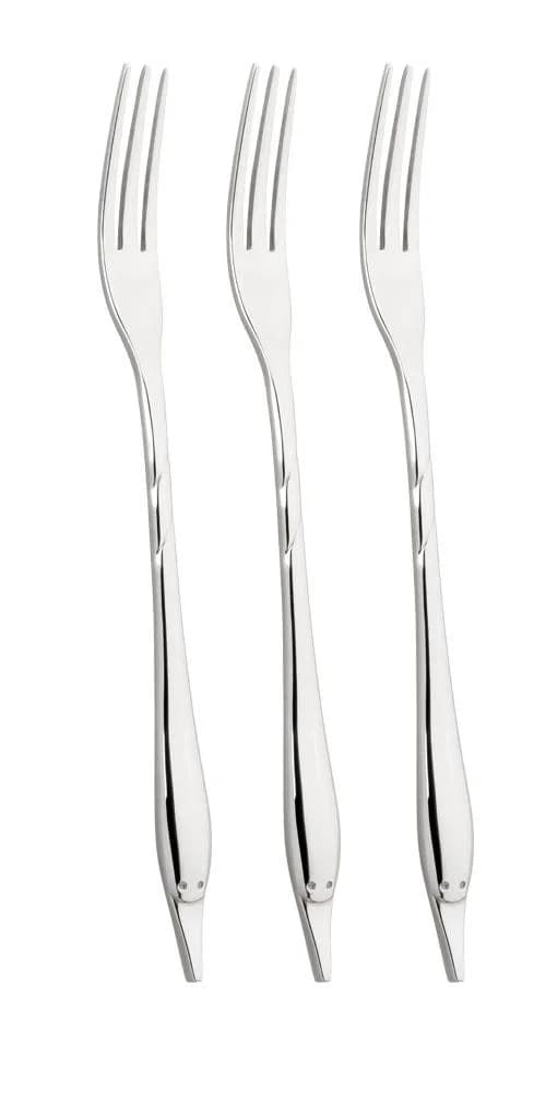 Mulex Mini-Besteck Silber Essgabeln 3 Stk. Edelstahl