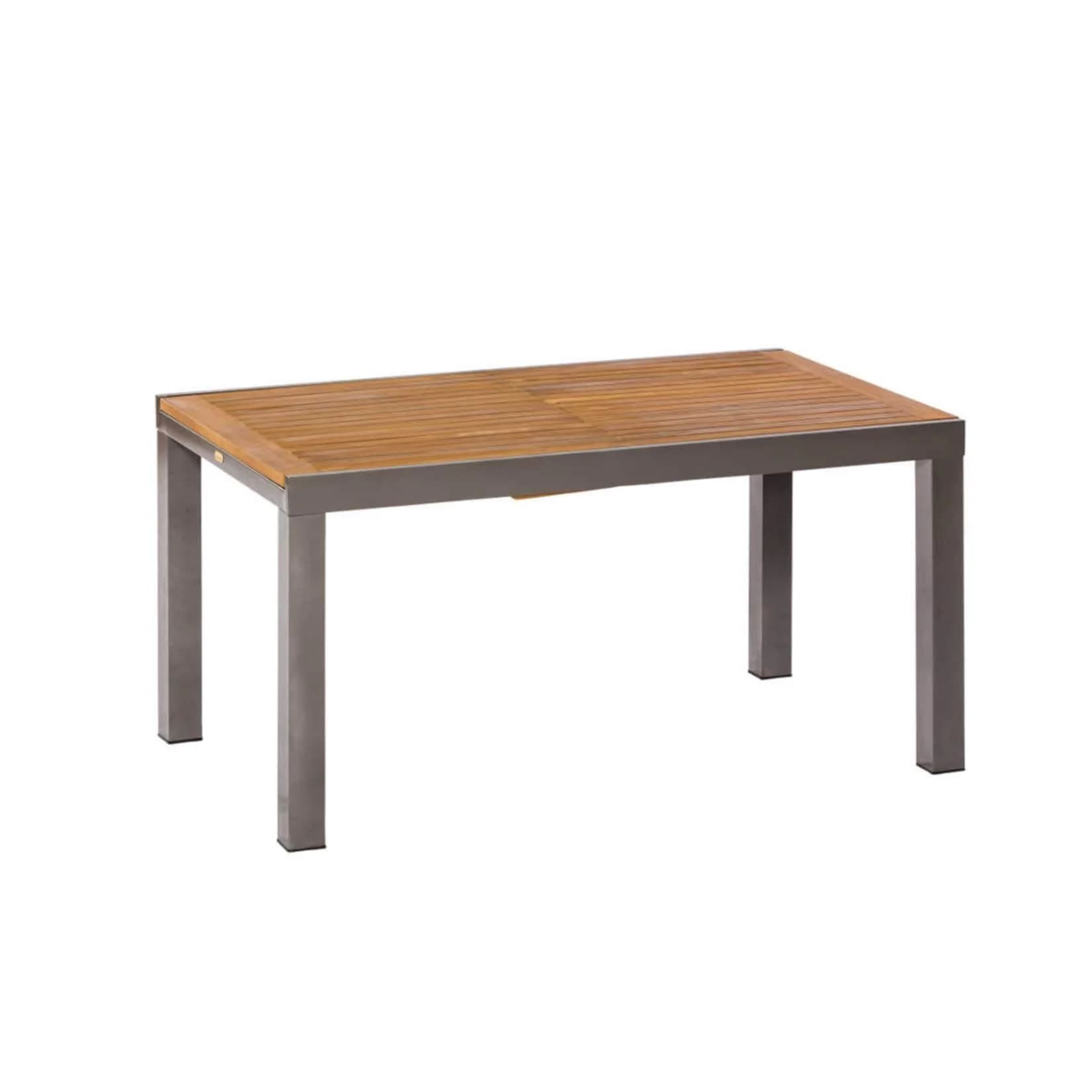 MERXX Gartentisch Santorin Beige Ausziehbar Akazie Aluminium