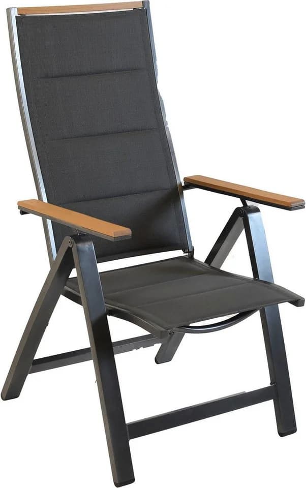 MERXX Gartensessel Verona klappbar mit Armlehnen in Holzoptik