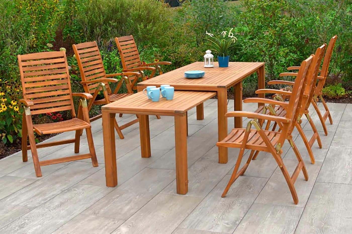 MERXX Garten-Essgruppe Paraiba 7-tlg. Massivholz Akazie braun