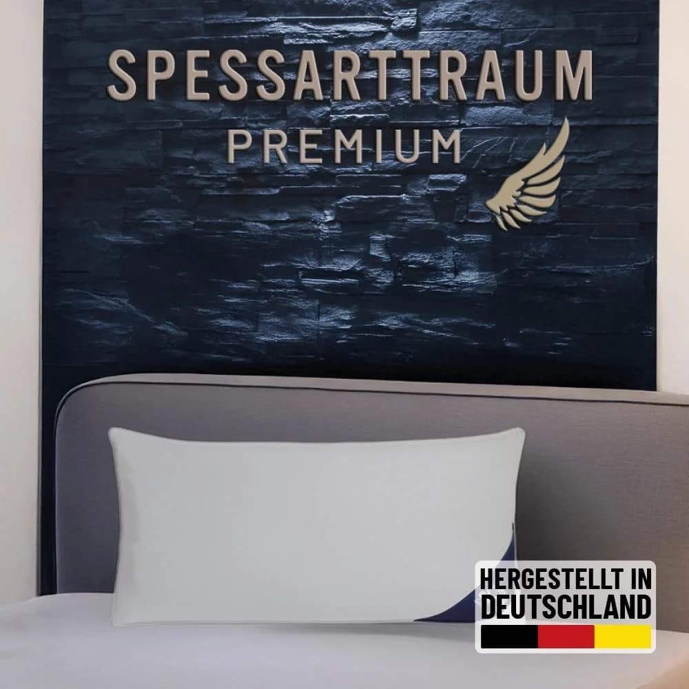 Spessarttraum Gänsedaunenkopfkissen Premium Weiß