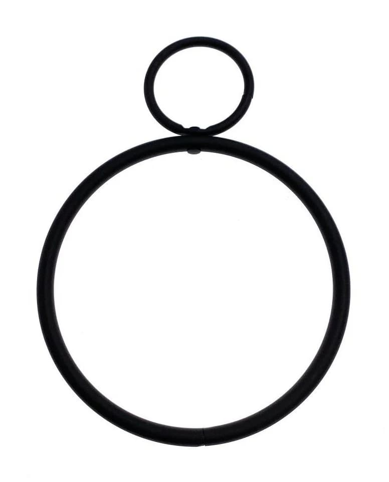 DécoProfi Raffhalter Drapierring Schwarz für Gardinenstangen bis Ø 28 mm