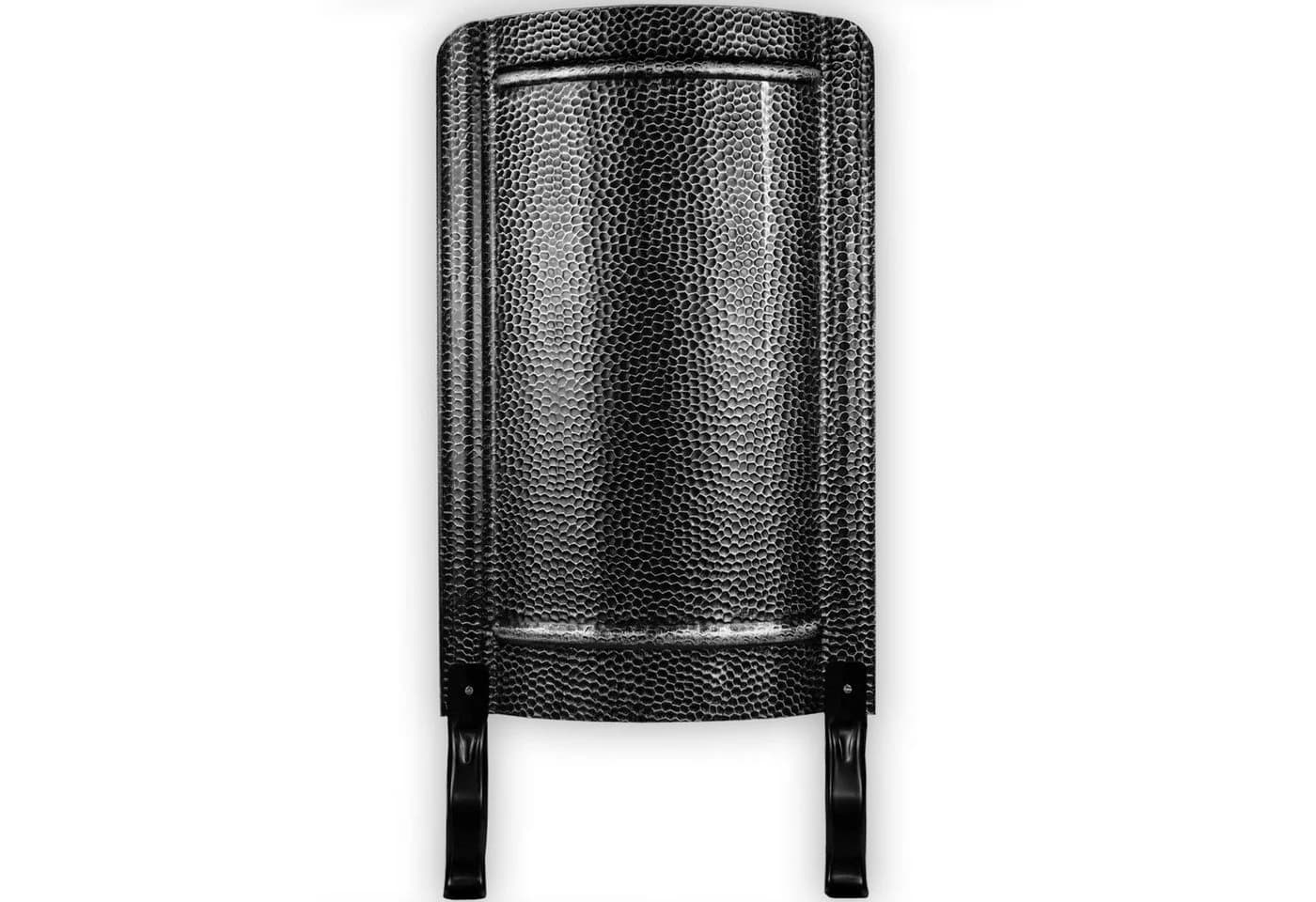 Landshop24 Ofenschutzgitter Hitzeschild Stahlblech Schwarz-Silber