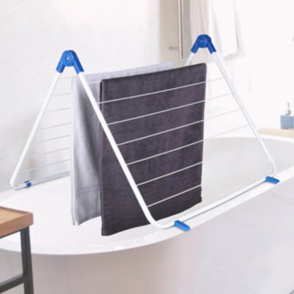 Haushalt International Flügelwäschetrockner Weiß Badewanne