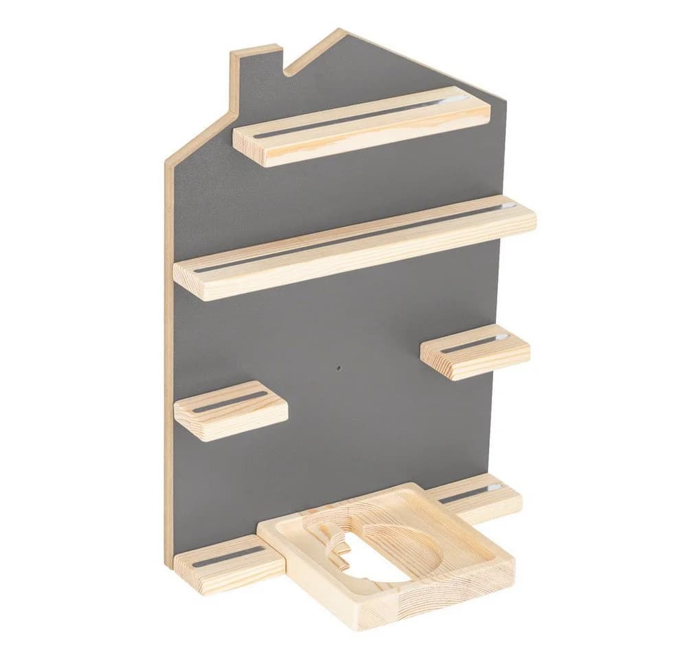 Haushalt International Deko-Wandregal Kinder-Regal Haus Tonie-Box kompatibel