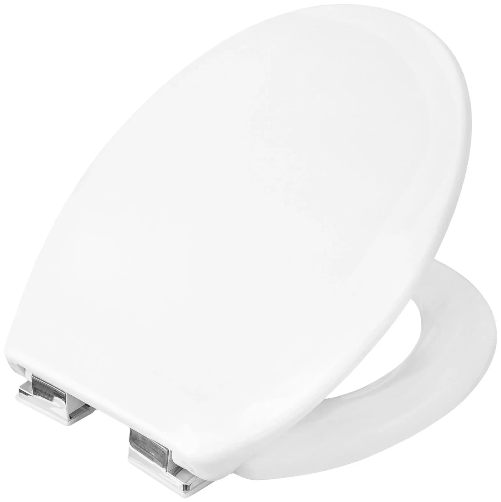 CORNAT WC-Sitz Oval Weiß Duroplast mit SoftClose Absenkautomatik